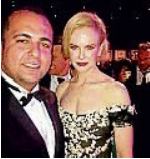 Party-Löwe Alireza Roodsari mit Schauspielerin Nicole Kidman © privat