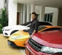 Ein angeblicher Profiteur mit Lamborghini.