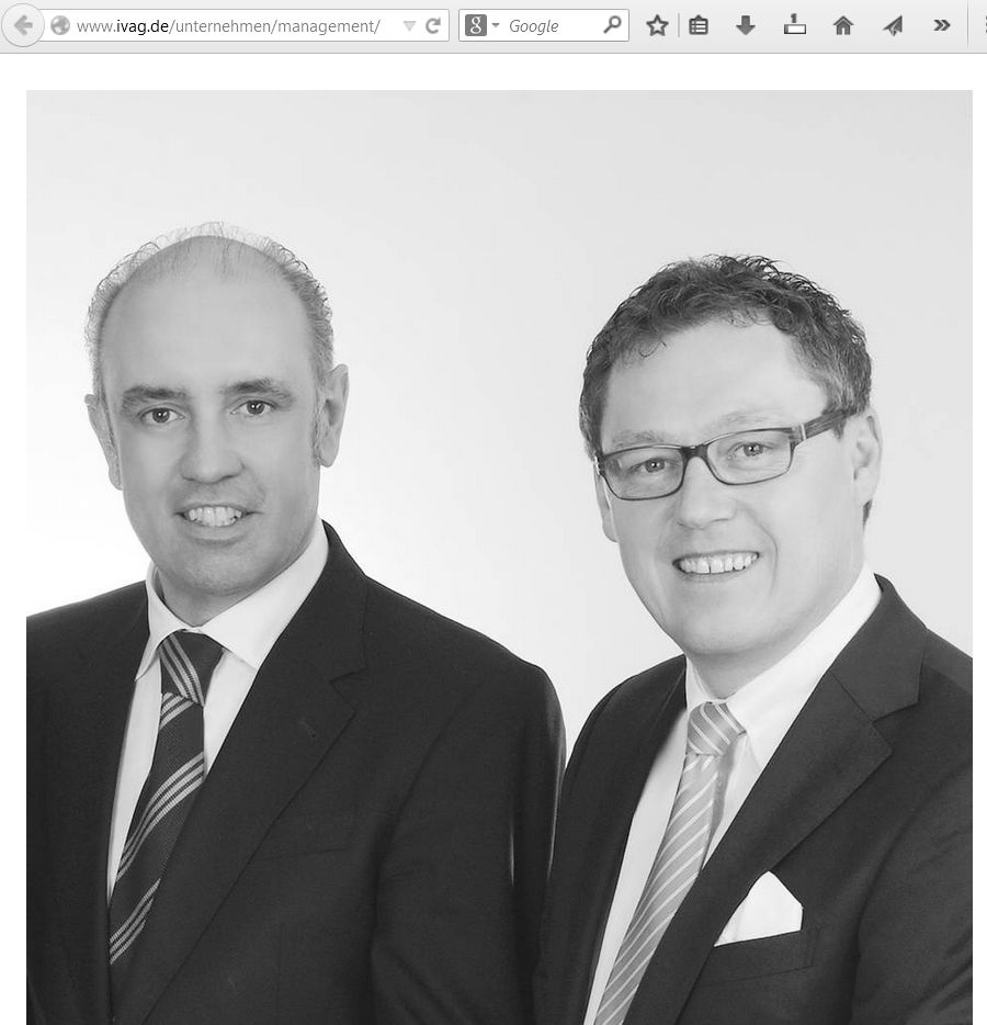 Die Geschäftsführer der IVAG sind Guido Gerold und Alfred Schweiger.